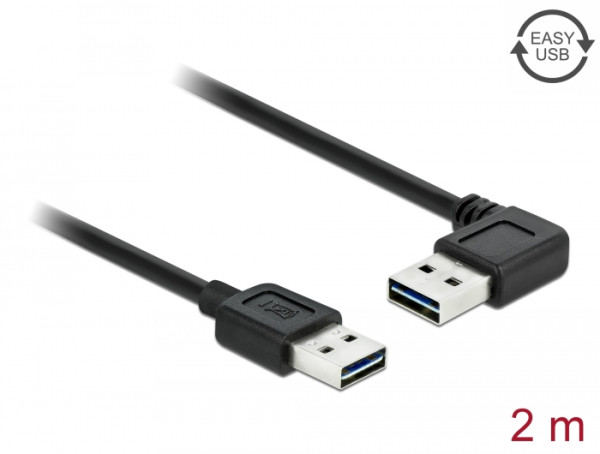 DeLOCK 85557 USB Kabel USB 2.0 2 m USB A Schwarz (85557)