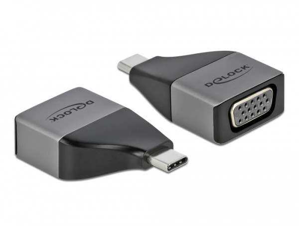 DeLOCK USB Type-C Adapter zu VGA DP Alt Mode 1080p – kompaktes Design (64002)