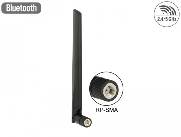 DeLOCK 88898 Netzwerk-Antenne Omnidirektionale Antenne RP-SMA 5 dBi (88898)