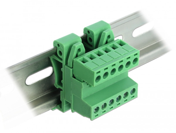 DeLOCK 66080 Anschlussblock 6-pin Grün (66080)