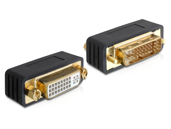 DeLOCK 65298 Kabeladapter DVI-I DVI 24+5 Female Schwarz (65298)
