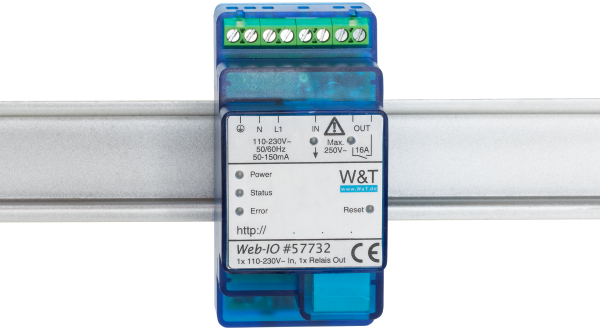 W&T Web-IO 4.0 Digital 1x 230V In, 1x Relais Out (57732)
