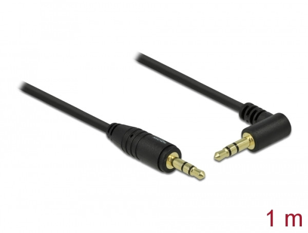 DeLOCK 3.5 mm, 1 m Audio-Kabel 3.5mm Schwarz (83754)