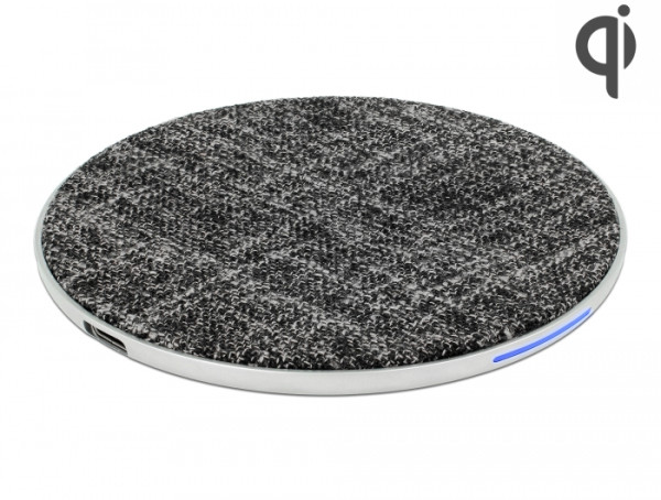 DeLOCK 65919 Ladegerät für Mobilgeräte Universal Schwarz, Grau USB Kabelloses Aufladen Schnellladung Drinnen (65919)
