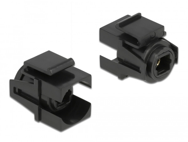 DeLOCK Keystone Modul TOSLINK Buchse > TOSLINK Buchse schwarz (86868)