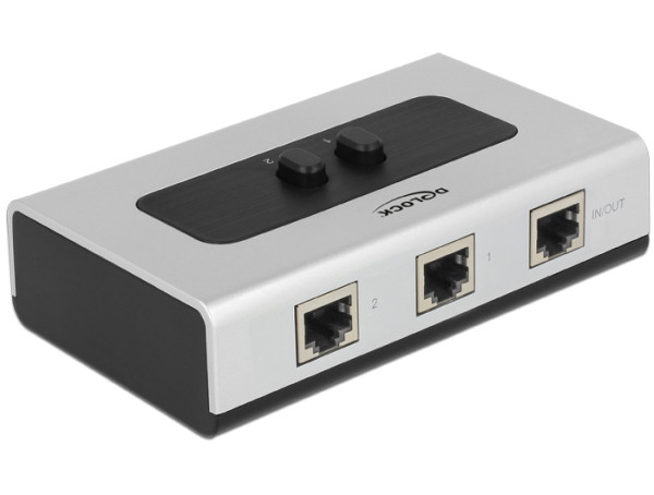 DeLOCK 87673 Schnittstellen-Hub 1000 Mbit/s Schwarz, Grau (87673)