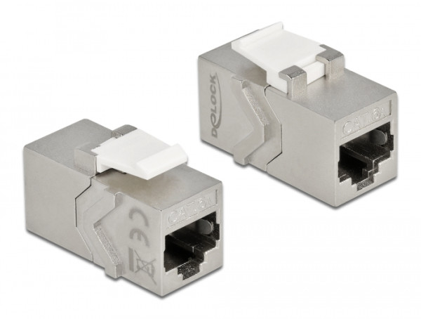 DeLOCK Keystone Modul RJ45 Buchse zu RJ45 Buchse Cat.6A (86996)