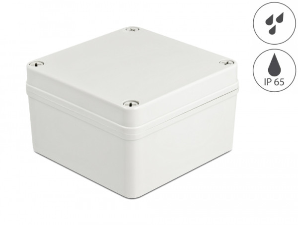 DeLOCK Installationsgehäuse IP65 wasserdicht 125 x 125 x 75 mm grau (60398)