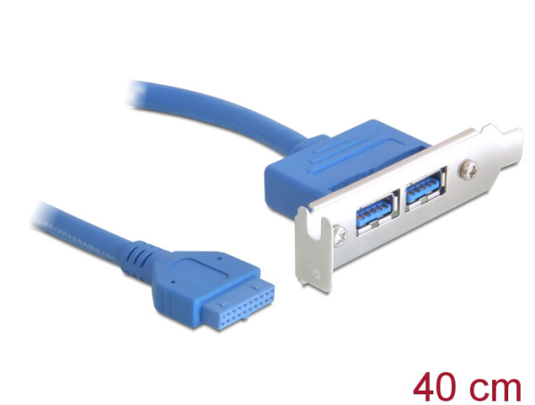 DeLOCK USB 3.0 19-pin - 2 x USB 3.0-A (82976)