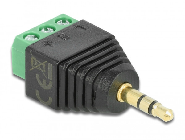 DeLOCK 65419 Kabeladapter 3.5mm 3p Schwarz, Grün, Silber (65419)