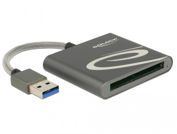 DeLOCK 91525 Kartenleser USB 3.2 Gen 1 3.1 Gen 1 Grau (91525)