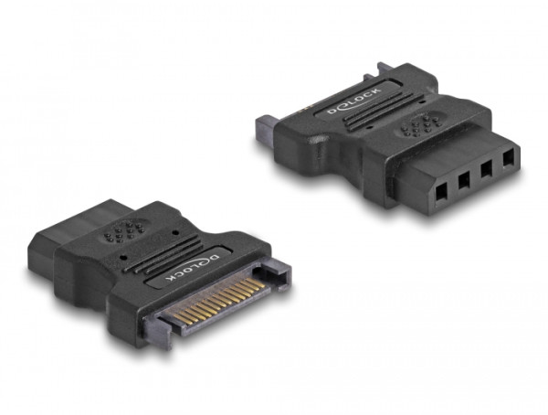 DeLOCK Adapter Power - IDE drive > 4 Pin SATA 15 p IDE 4p Schwarz (82326)
