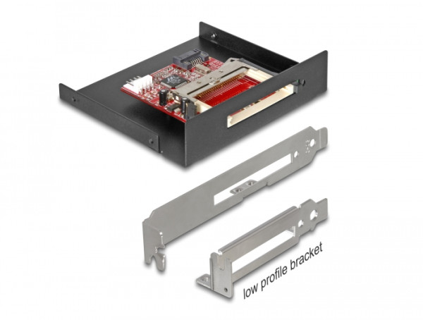 DeLOCK SATA Card Reader Kartenleser Schwarz (91635)