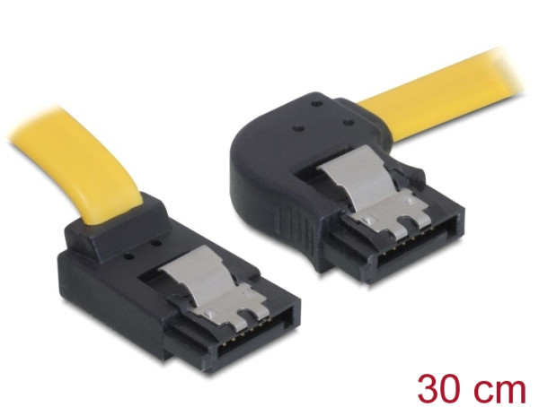 DeLOCK SATA 30cm SATA-Kabel 0,3 m Gelb (82523)