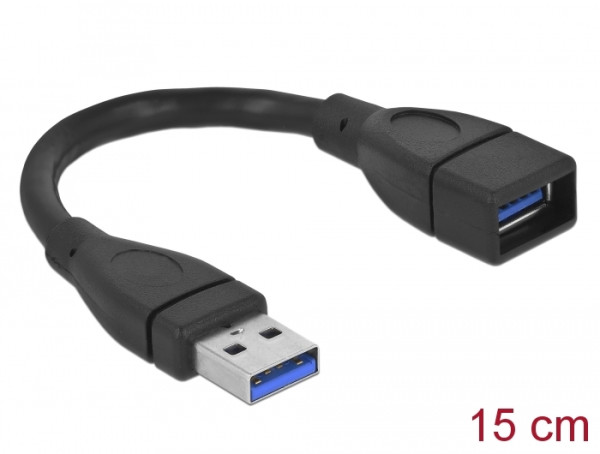 DeLOCK 82776 USB Kabel 0,15 m Schwarz (82776)