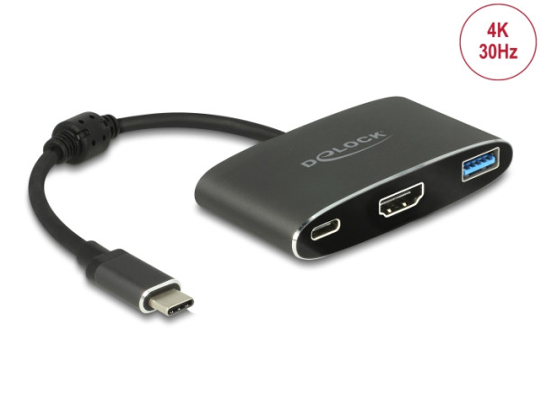 DeLOCK 62991 USB-Grafikadapter 3840 x 2160 Pixel Grau (62991)