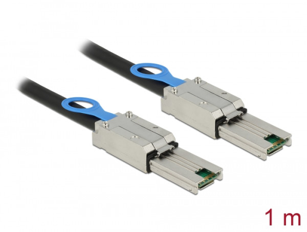 DeLOCK Cable mini SAS 26pin mini SAS 26pin SFF 8088 1m Schwarz (83061)