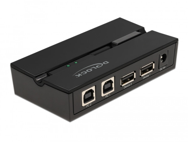 DeLOCK USB 2.0 Switch für 2 PC an 2 Geräte (11492)