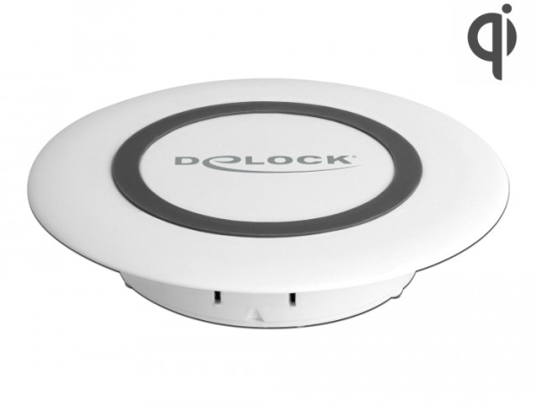 DeLOCK 65918 Ladegerät für Mobilgeräte Smartphone Weiß USB Kabelloses Aufladen Schnellladung Drinnen (65918)