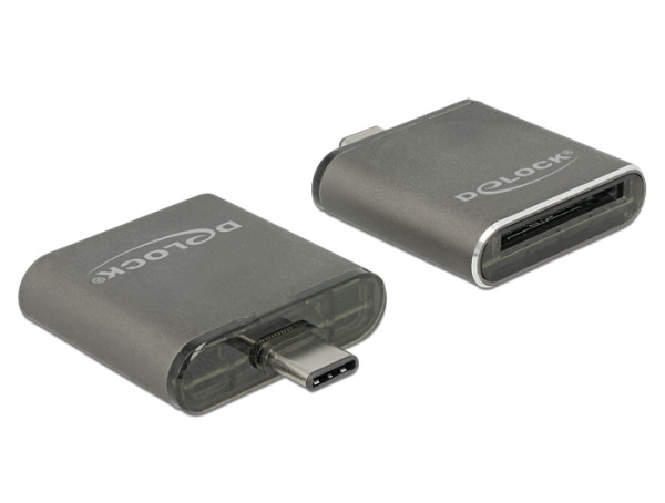 DeLOCK 91498 Kartenleser USB 3.2 Gen 1 3.1 Gen 1 Type-C Schwarz (91498)