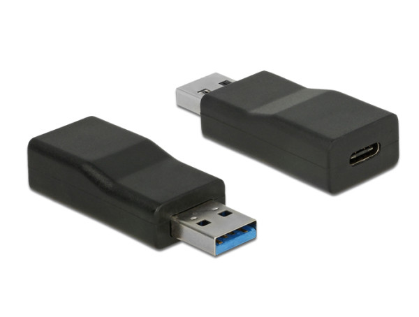 DeLOCK 65696 Kabeladapter USB 3.1 Gen 2 Type-A USB 3.1 Gen 2 Type-C Schwarz (65696)