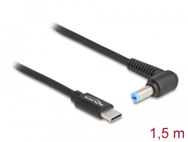 DeLOCK Notebook Ladekabel USB Type-C Stecker zu Acer 5,5 x 1,7 mm Stecker (87976)